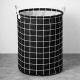 Cesto Organizador de Roupa Dobrável em Tecido Resistente Ideal para Casa Quarto e Lavanderia