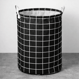 Cesto Organizador de Roupa Dobrável em Tecido Resistente Ideal para Casa Quarto e Lavanderia