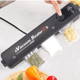 Seladora a Vácuo Bivolt Hermética Embaladora Doméstica de Alimentos Conserva até 5x mais | 110V–220V | Compacta e de Alta Potência