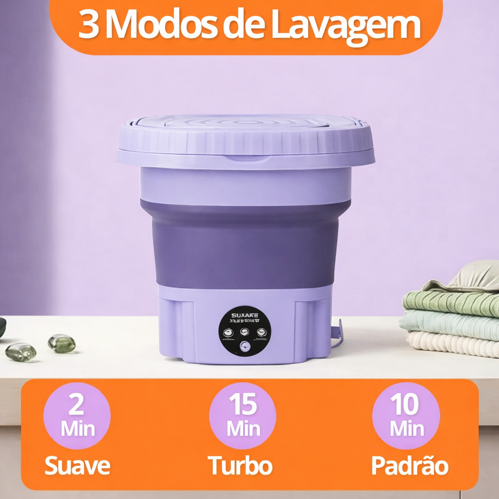 MiniClean – Mini Máquina de Lavar Elétrica Portátil para Peças Pequenas