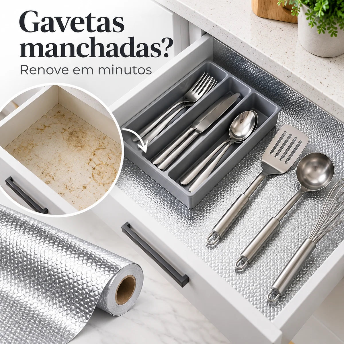 Adesivo de Cozinha da Vovó Lúcia – Adesivo Impermeável Resistente a Água e Óleo para Parede e Fogão