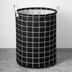 Cesto Organizador de Roupa Dobrável em Tecido Resistente  Ideal para Casa Quarto e Lavanderia