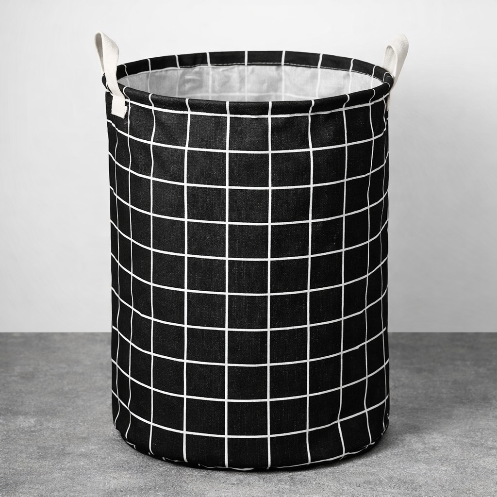 Cesto Organizador de Roupa Dobrável em Tecido Resistente  Ideal para Casa Quarto e Lavanderia