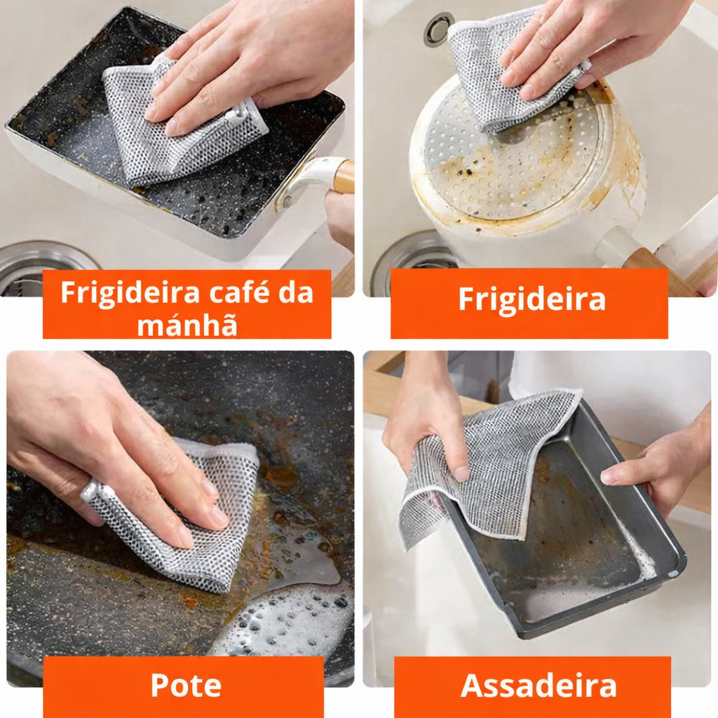 Pano de aço inox para limpeza pesada — imagem 7
