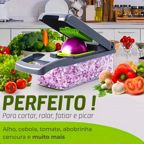 ChefCut – Cortador Multifuncional de Legumes, Frutas e Vegetais - Entrega Grátis