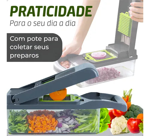 ChefCut – Cortador Multifuncional de Legumes, Frutas e Vegetais - Entrega Grátis