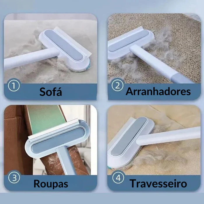 PetClean – Escova Multifuncional Removedora de Pelos para Roupas e Estofados
