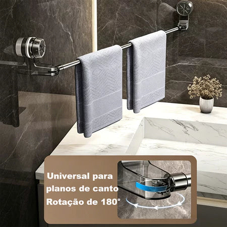 ToalhaFlex – Toalheiro Retrátil com Ventosa Sem Furar a Parede - Entrega Grátis