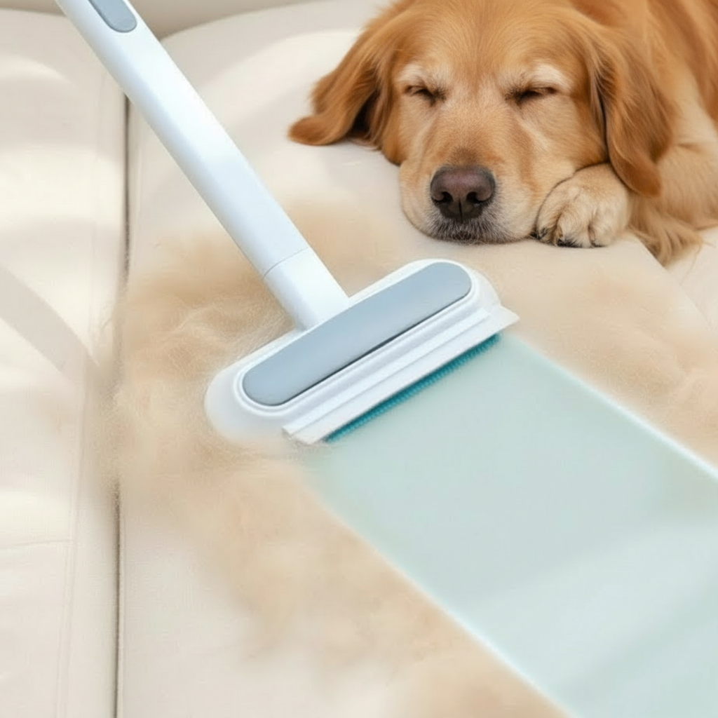 Adeus Pelos Difíceis de Tirar! Escova Removedora para Cães e Gatos Perfeita para Roupas e Estofados