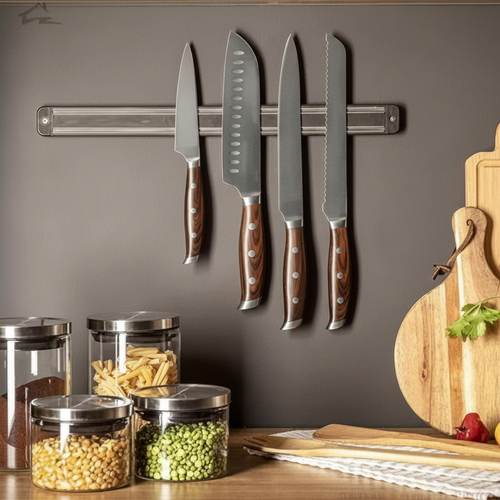 Barra Magnética 33 cm para Facas e Utensílios  Organização Prática na Parede