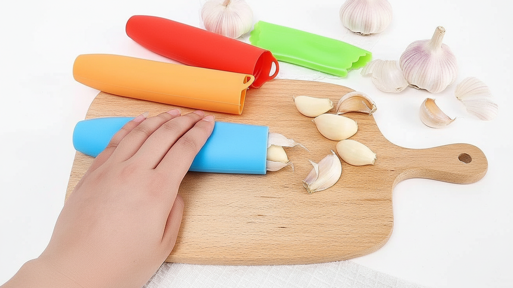 Tubo Descascador de Alho  Rápido, Prático e Sem Cheiro