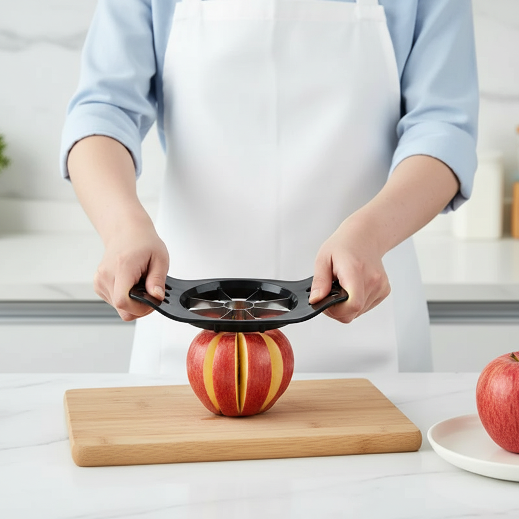 Cortador de Maçã em Aço Inox Maçãs Perfeitas em Segundos