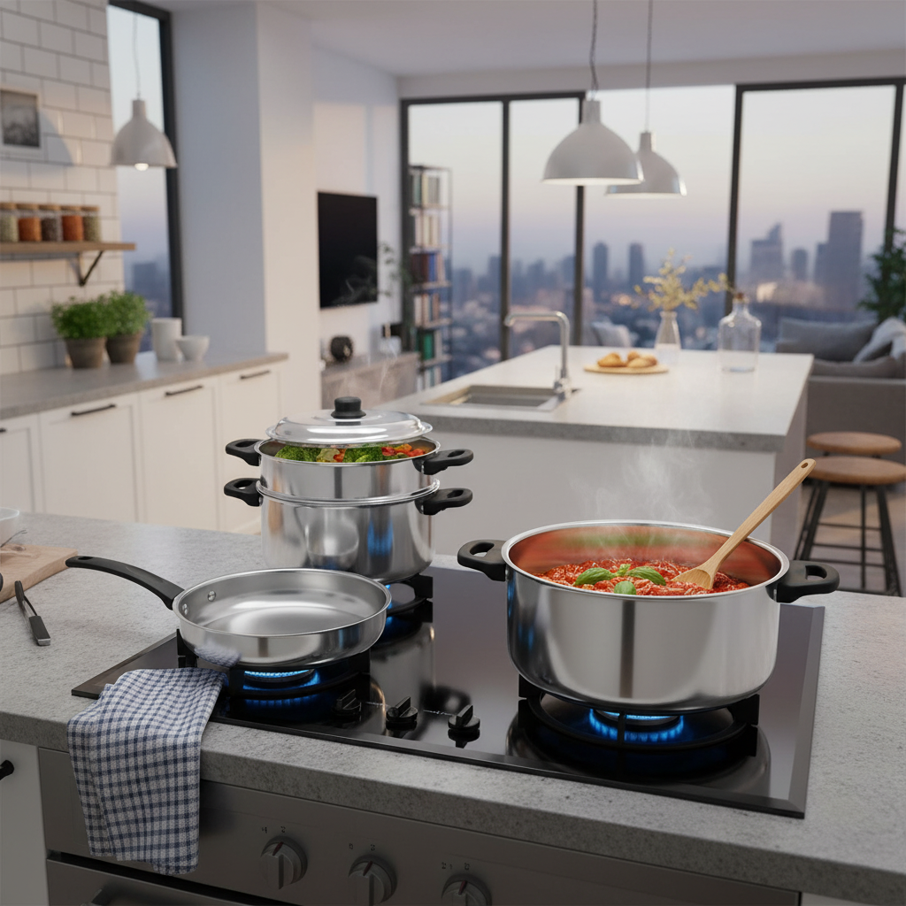 Chega de Panela Grudar  Conjunto Caçarola Paneflon 3 Peças + Espátula