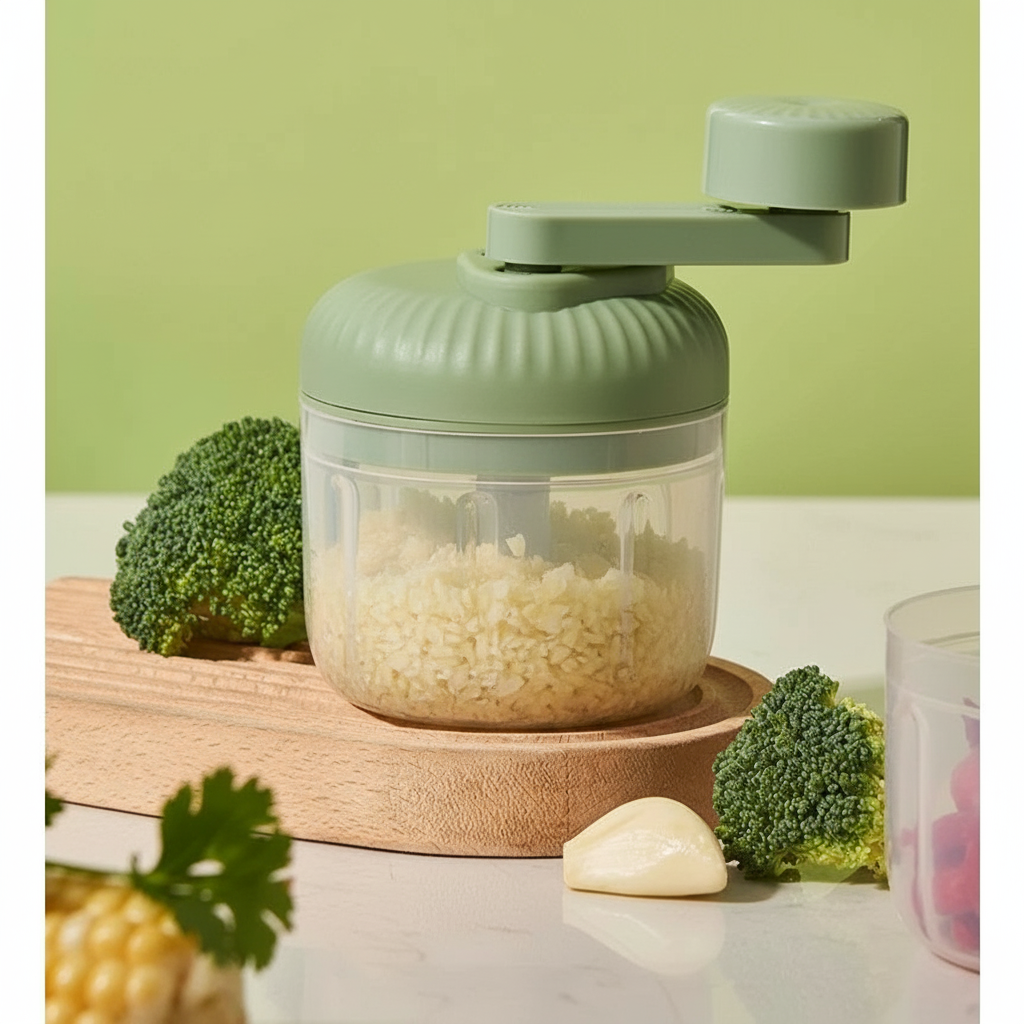 Processador Manual de Alimentos 3 Lâminas Inox