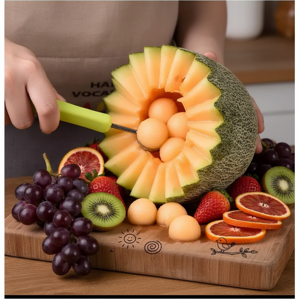 Kit Chef Decorador & Cortador  Prepare Pratos Lindos em Minutos