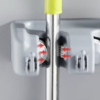 Organix – Organizador de Parede para Vassouras e Rodos com 6 Ganchos - Entrega Grátis