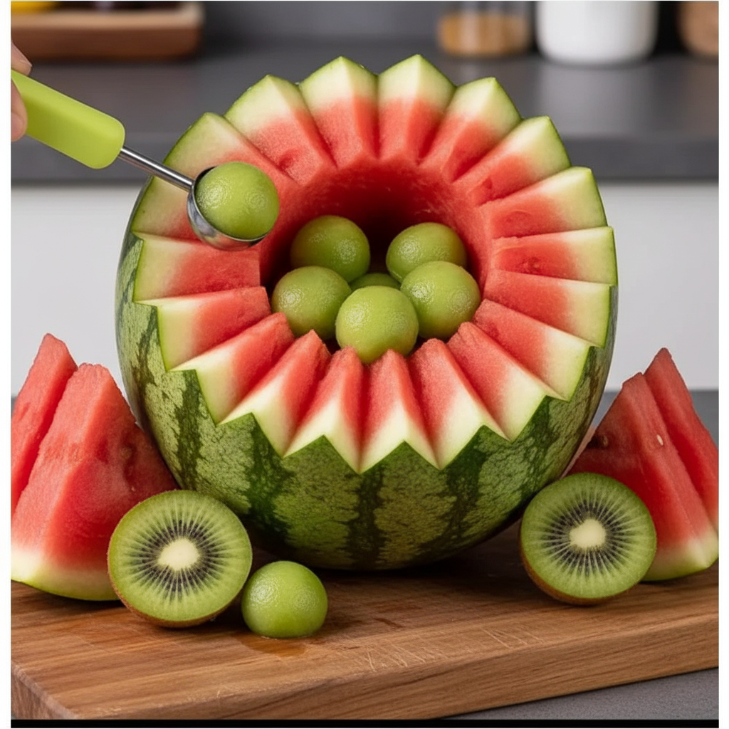 Kit Chef Decorador & Cortador  Prepare Pratos Lindos em Minutos