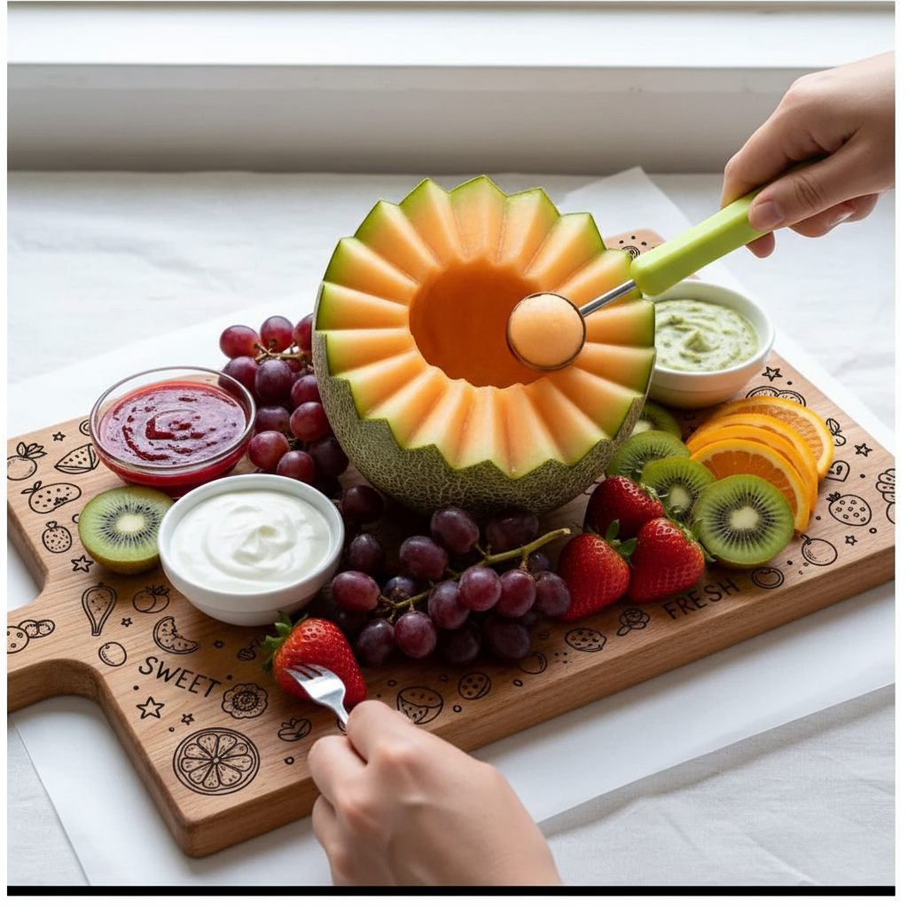 Kit Chef Decorador & Cortador  Prepare Pratos Lindos em Minutos