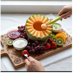 Kit Chef Decorador & Cortador  Prepare Pratos Lindos em Minutos