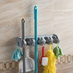 Organix – Organizador de Parede para Vassouras e Rodos com 6 Ganchos - Entrega Grátis