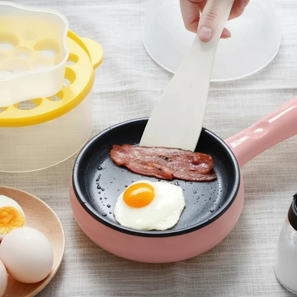 EggFast – Frigideira Elétrica Antiaderente com Suporte para Ovos