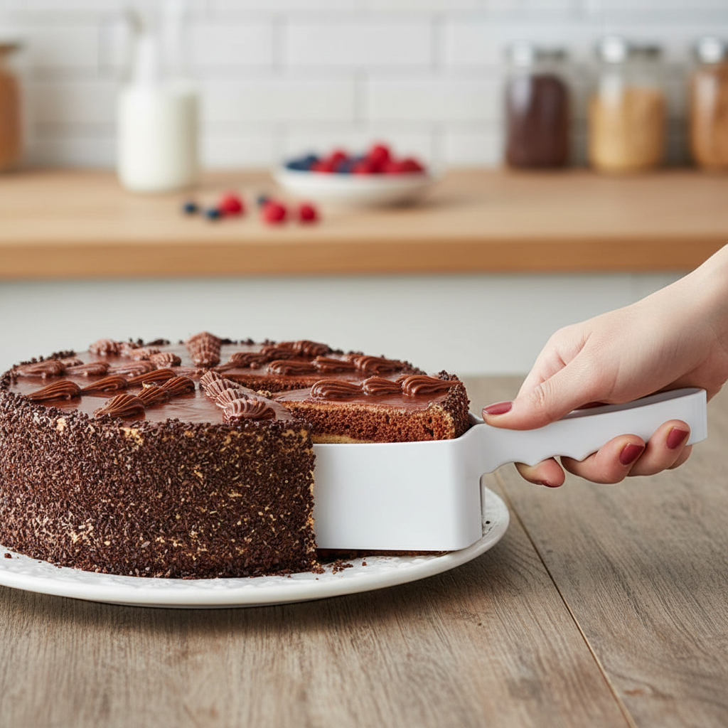 Pegador Fatiador Cortador Para Bolo Tortas E Doces Culinária Triangular