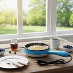 EggFast – Frigideira Elétrica Antiaderente com Suporte para Ovos