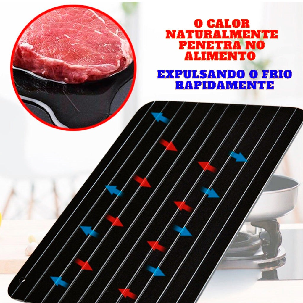 Tábua Mágica Descongelamento Rápido  Prática, Resistente e Sem Perder Sabor