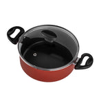 Caçarola Antiaderente Avulsa Panela com Tampa de Vidro