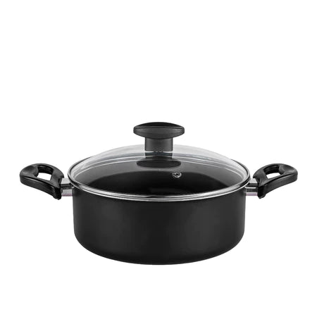 Caçarola Antiaderente Avulsa Panela com Tampa de Vidro