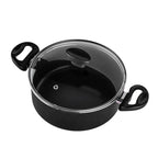 Caçarola Antiaderente Avulsa Panela com Tampa de Vidro