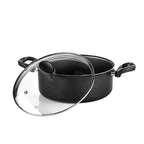 Caçarola Antiaderente Avulsa Panela com Tampa de Vidro