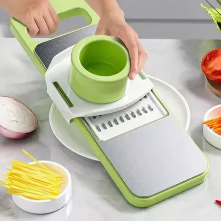 ChefSlice 5 em 1 – Corte, Rale e Descasque em Segundos - Entrega Grátis