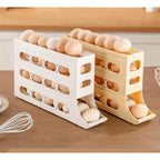 Suporte Rolante para Ovos 4 Andares  Organizador de Geladeira p 30 Ovos