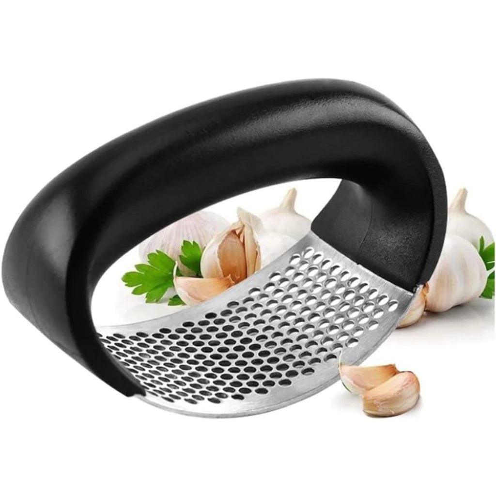 Kit 2 Espremedores de Alho Inox Amassamento Rápido, Forte e Prático