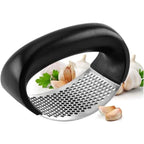 Kit 2 Espremedores de Alho Inox Amassamento Rápido, Forte e Prático