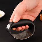 Kit 2 Espremedores de Alho Inox Amassamento Rápido, Forte e Prático