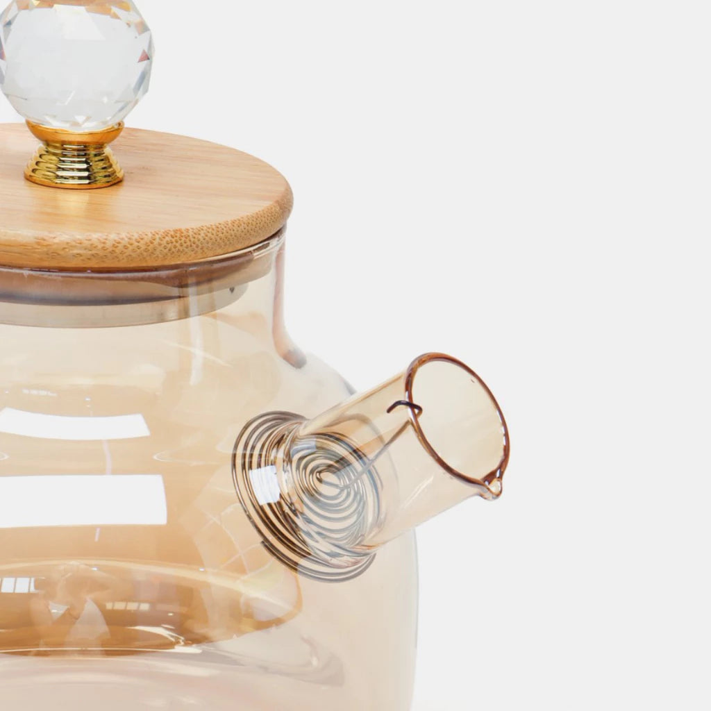 Bule de Chá em Vidro Borossilicato com Infusor  Elegância Sabor e Controle Total