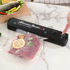 Seladora a Vácuo Bivolt Hermética  Embaladora Doméstica de Alimentos  Conserva até 5x mais | 110V–220V | Compacta e de Alta Potência