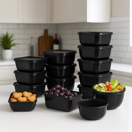 Kit 12 Potes Herméticos – Alimentos Frescos por Mais Tempo