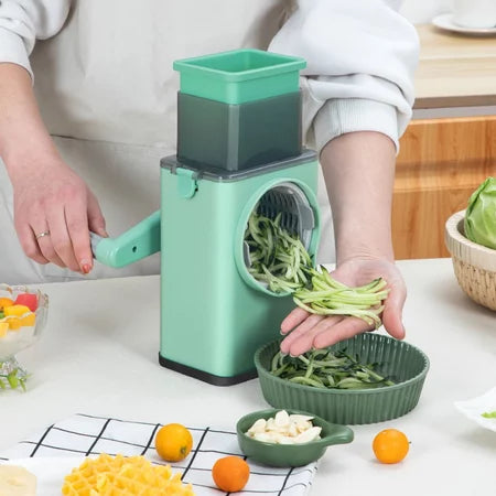 RalaMax - Turbo 3 em 1 Acabe com o esforço na cozinha! Rale e fatie queijo e legumes em segundos com total segurança