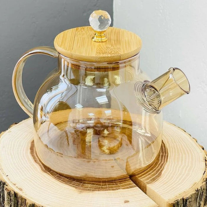 Bule de Chá em Vidro Borossilicato com Infusor  Elegância Sabor e Controle Total