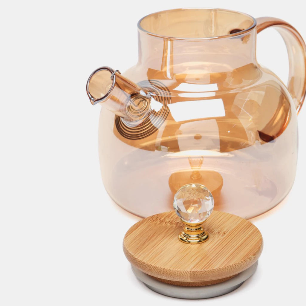 Bule de Chá em Vidro Borossilicato com Infusor  Elegância Sabor e Controle Total