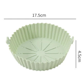 KIT 1/2/3 Formas de Silicone 17x17cm com Alça para Air Fryer, Forno e Cozinha