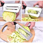 DualCut – Cortador Fatiador Duplo de Vegetais e Legumes, Prático e Sem Esforço