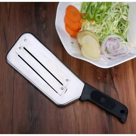 DualCut – Cortador Fatiador Duplo de Vegetais e Legumes, Prático e Sem Esforço