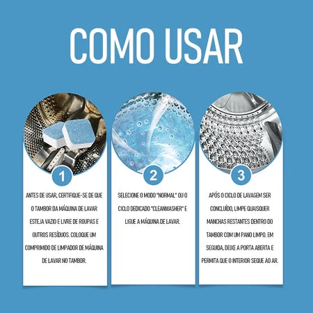 WashFresh – Elimine odores e sujeiras invisíveis da sua máquina