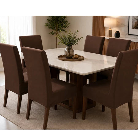 CadeiraFlex – Capa de Cadeira Malha Gel para Mesa de Jantar | Estica, Veste Sem Folga e Não Escorrega - Entrega Grátis