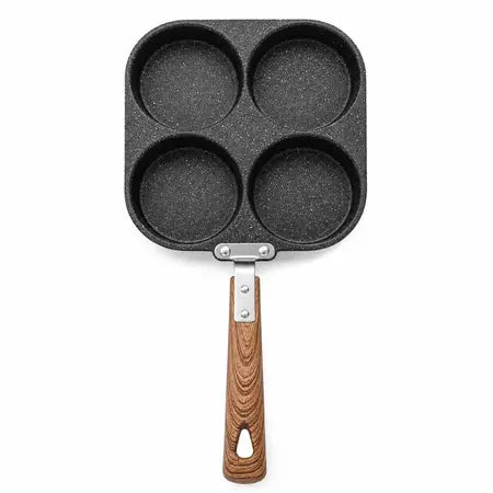 OmeLux – Frigideira Coreana 4 Ovos Revestimento de Pedra Antiaderente - Entrega Grátis