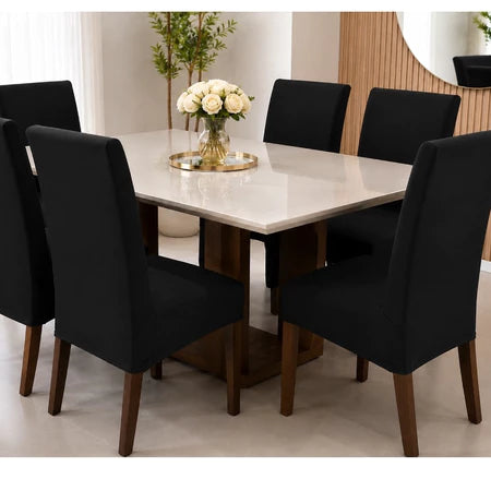 CadeiraFlex – Capa de Cadeira Malha Gel para Mesa de Jantar | Estica, Veste Sem Folga e Não Escorrega - Entrega Grátis